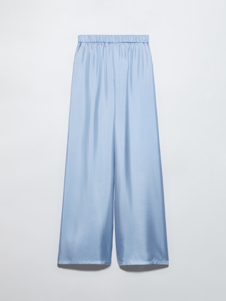 P. Terzini &Co.llaboration shorts, grey | MAX&Co. P. Terzini &Co.llaboration silk trousers - LIGHT BLUE - MAX&Co.